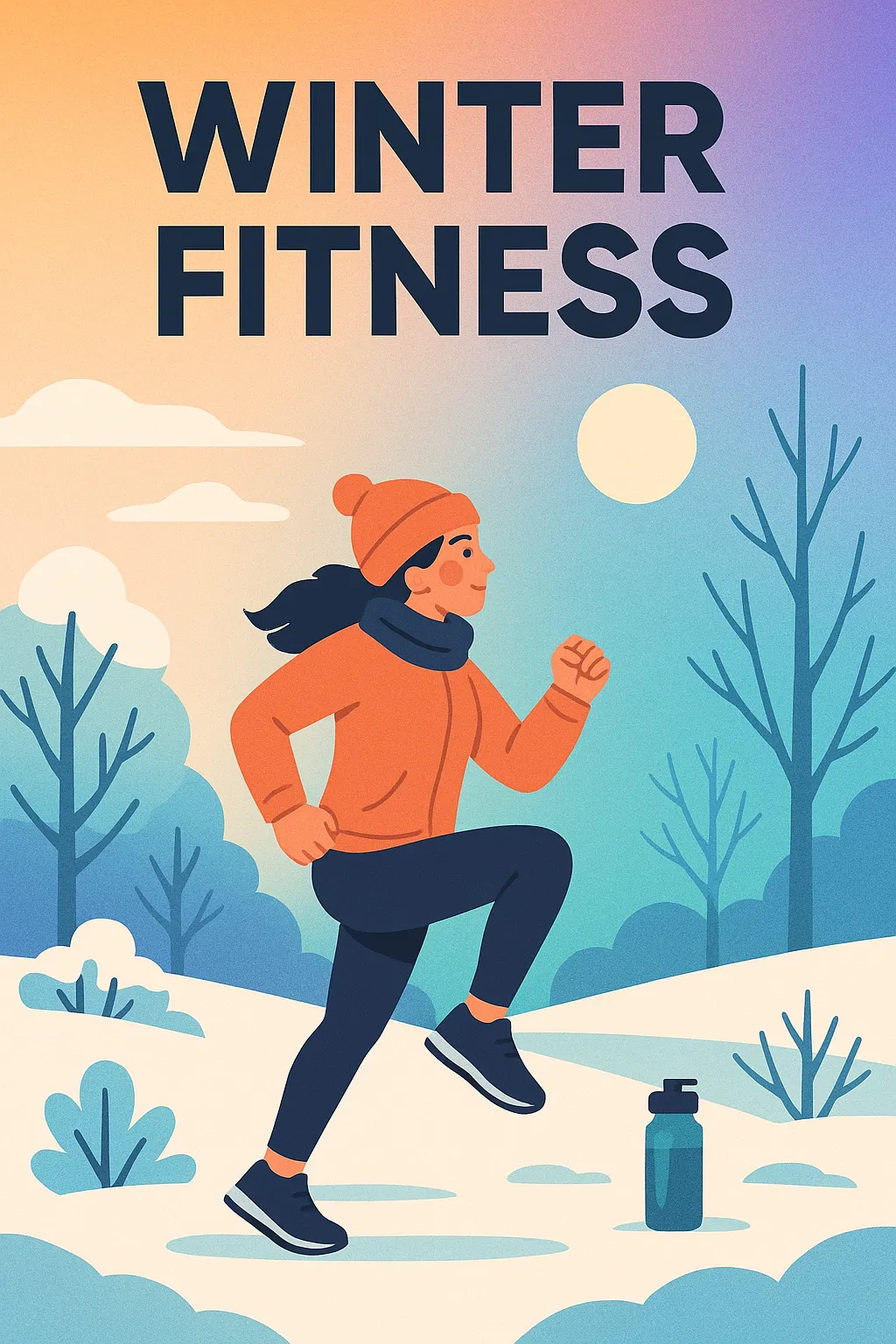 Winter Fitness Illustration